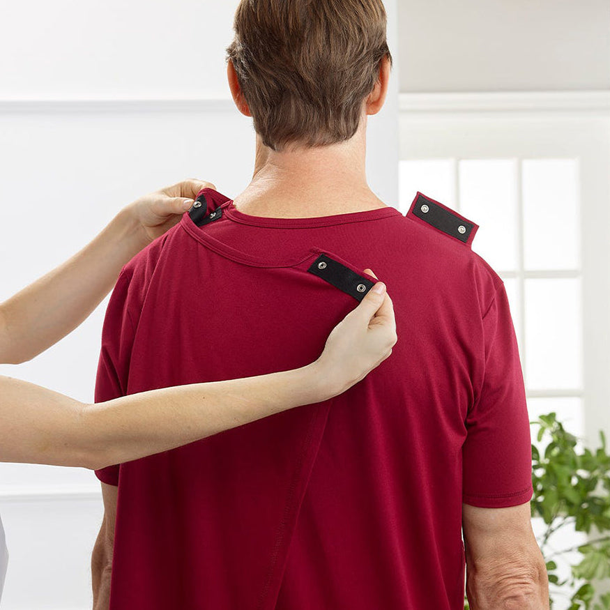 Silverts Men's Open Back Adaptive Active T-Shirt