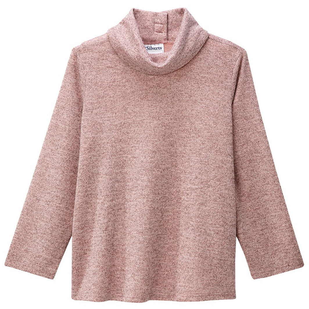 Silverts Women's Adaptive Open Back Cowl Neck Top