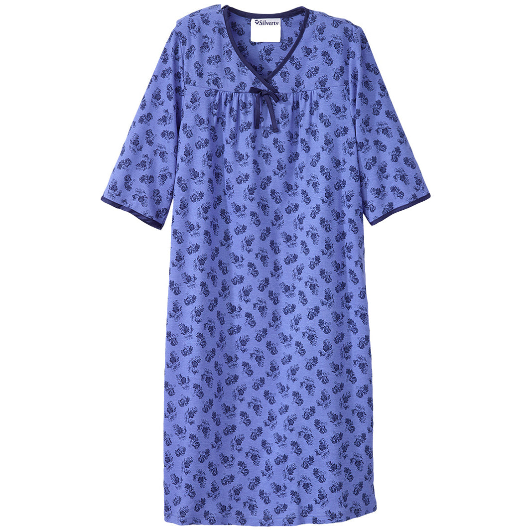 Silverts Women's No Peek Hospital and Home Care Nightgown