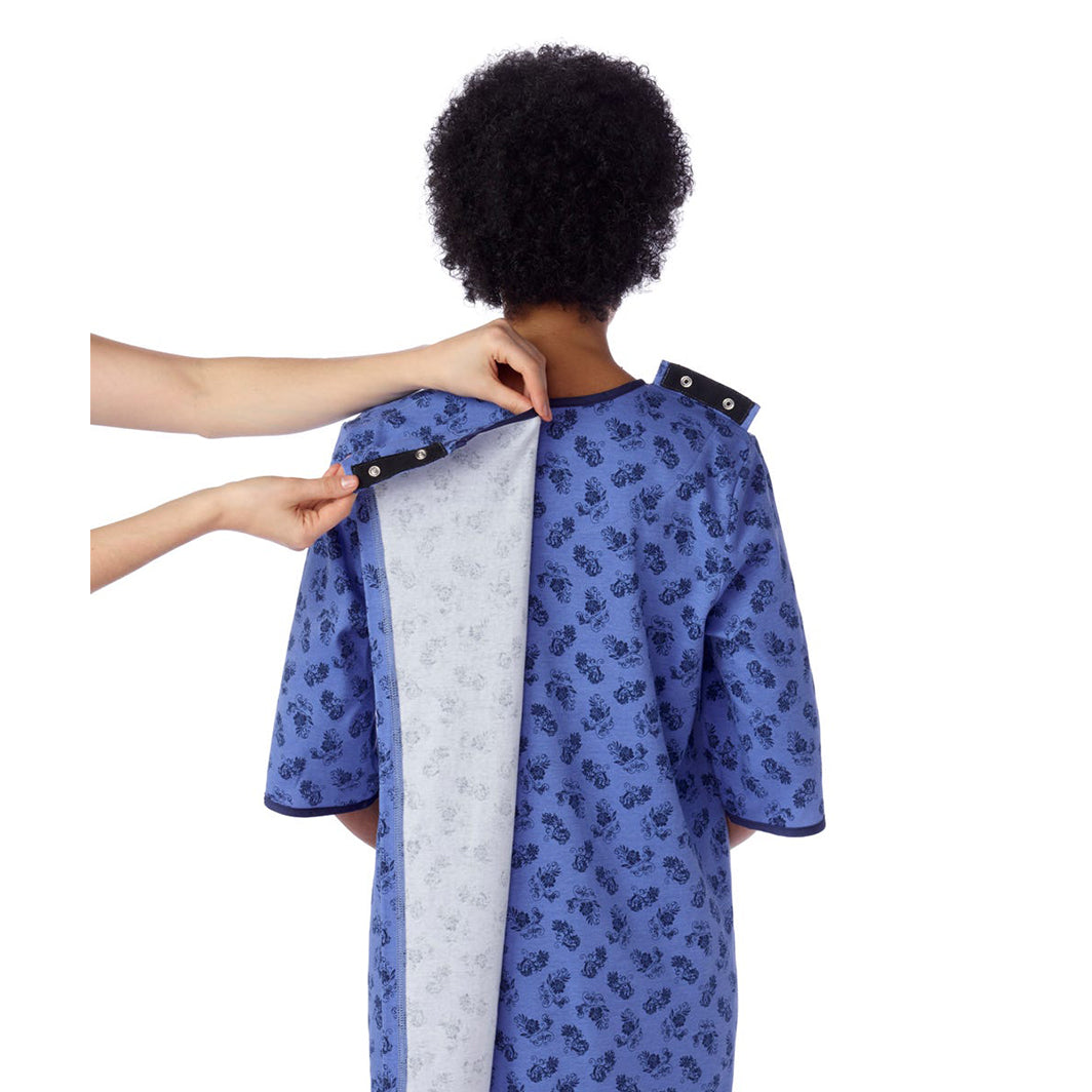 Camisón de hospital y atención domiciliaria Silverts para mujer sin costuras