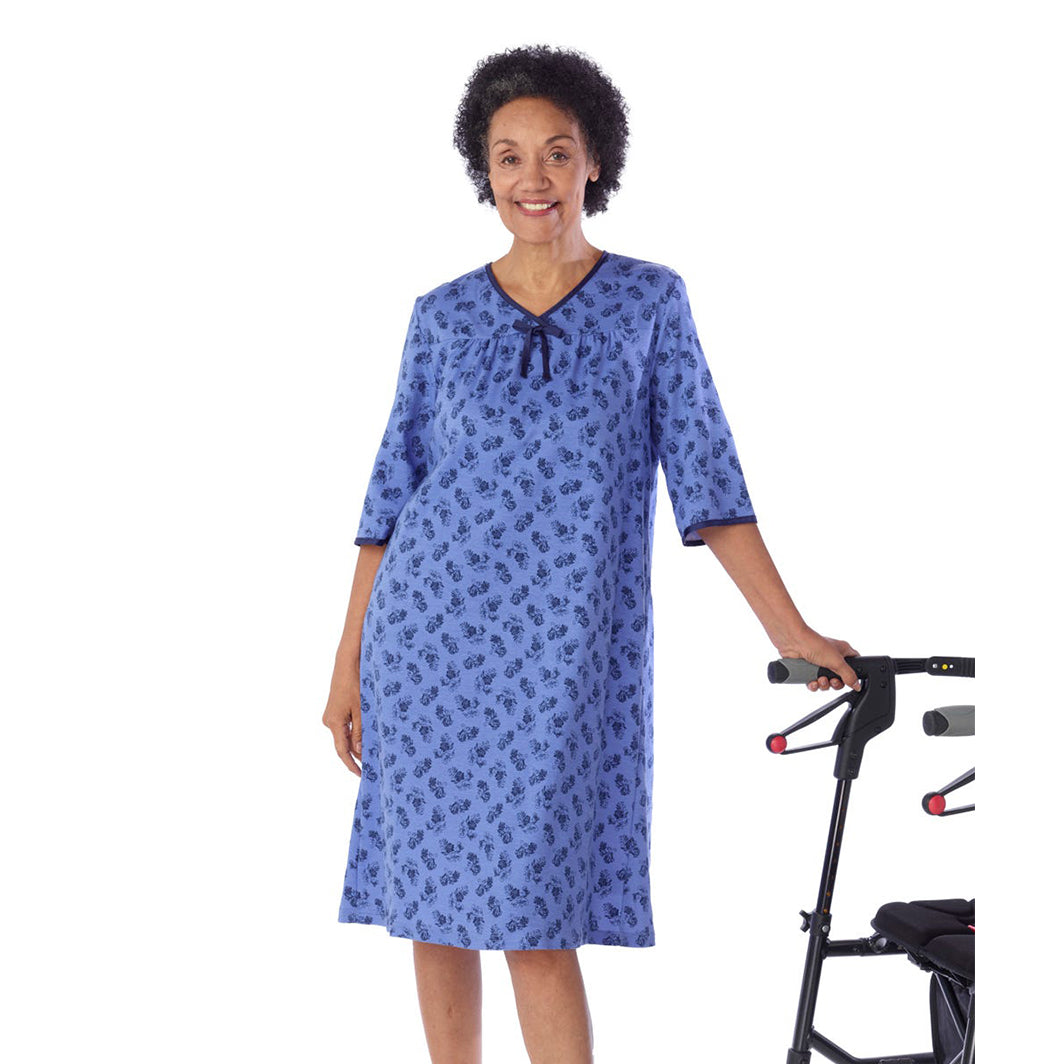 Silverts Women's No Peek Hospital and Home Care Nightgown