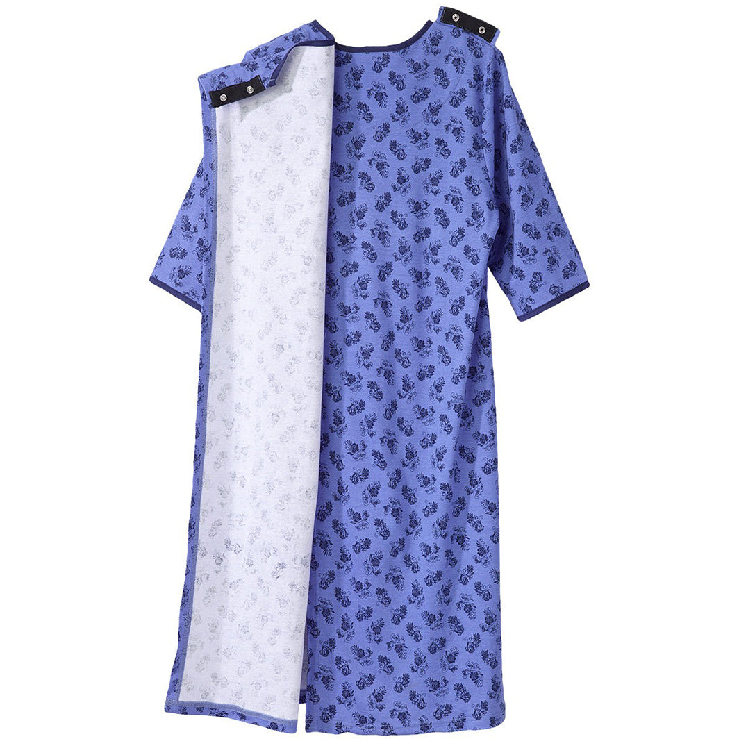 Camisón de hospital y atención domiciliaria Silverts para mujer sin costuras