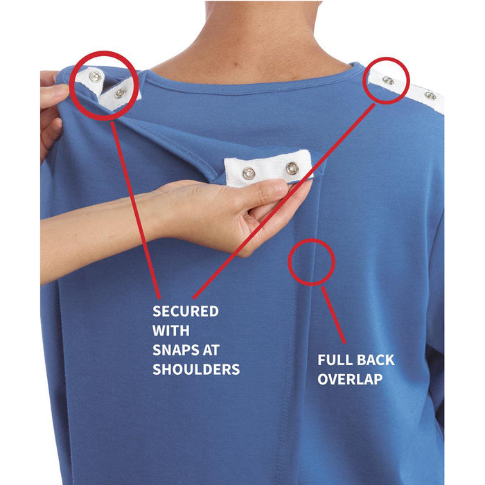 Silverts Limited Edition Women's Open Back Hospital and Homecare Gown