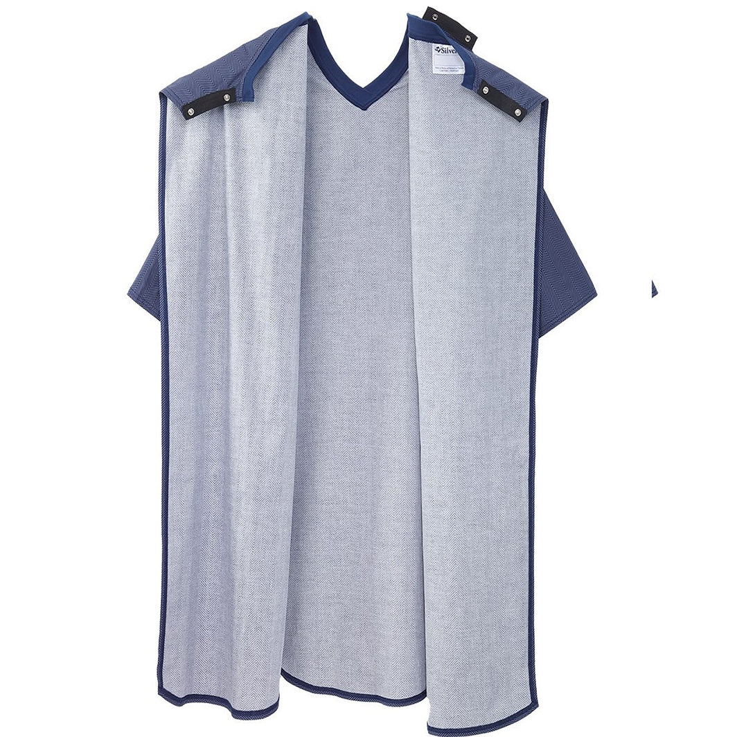 Silverts Men's Adaptive Poly-Cotton Open Back Hospital Gown