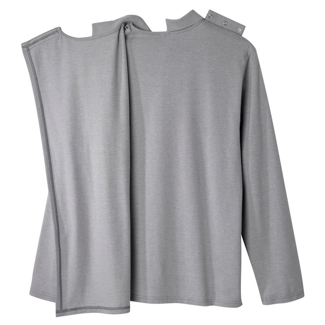 Silverts Men's Adaptive Open Back Polo Shirt with Long Sleeves