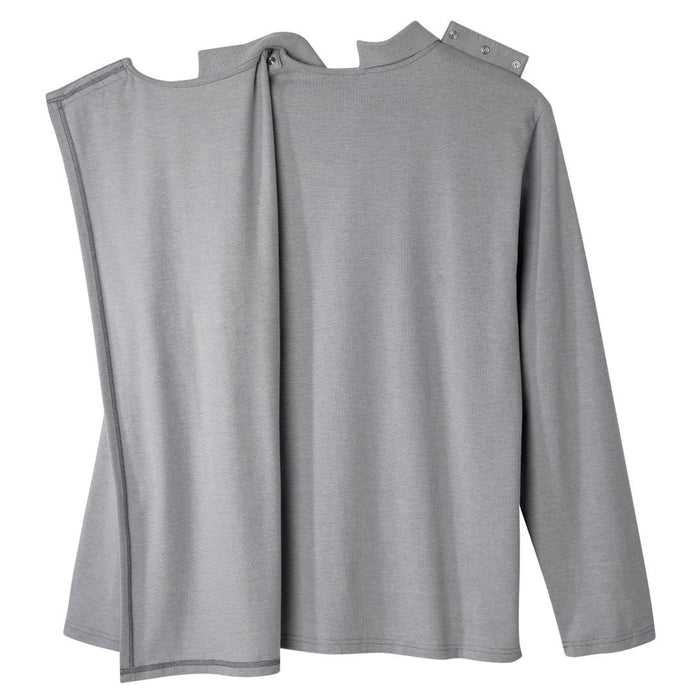 Silverts Men's Adaptive Open Back Polo Shirt with Long Sleeves