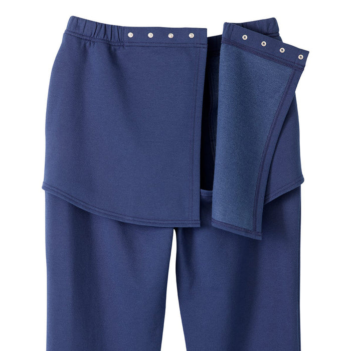 Silverts Men's Assisted Dressing Adaptive Open-Back Fleece Pants