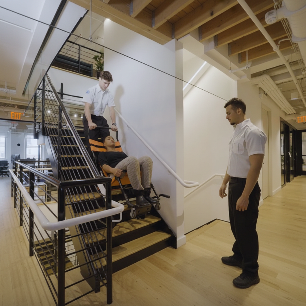 EZ Evacuation Foldable Medical Stair Lift Chair