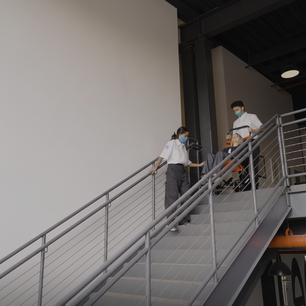 EZ LITE Evacuation Foldable Medical Stair Lift Chair Portable Emergency Transport Stair Chair