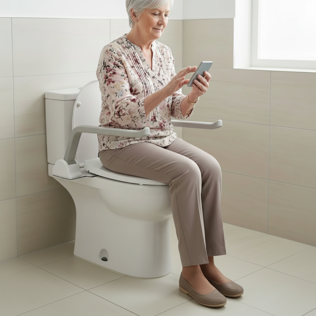 SafeSit Toilet Safety Arms Sit-to-Stand Support Handles