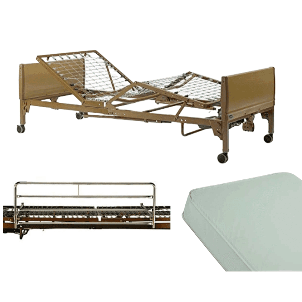 Invacare Homecare Bed Packages with Mattresses and Rails