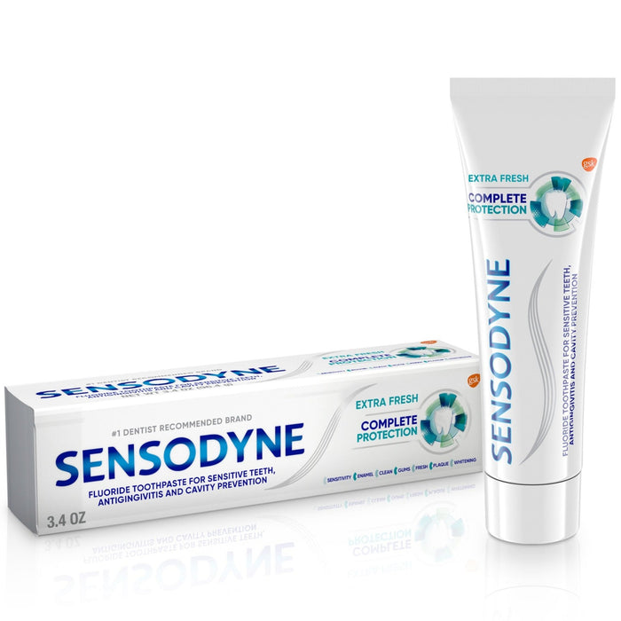 Sensodyne Complete Protection Sensitive Teeth Toothpaste Mint & Extra Fresh - 3.4 oz