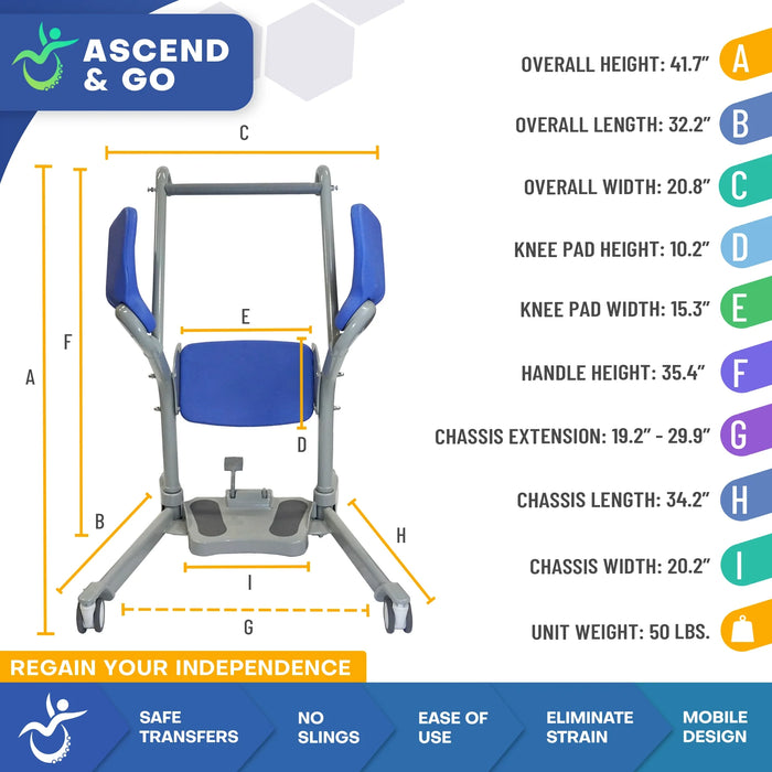 Ascend & Go Sit to Stand Patient Lift