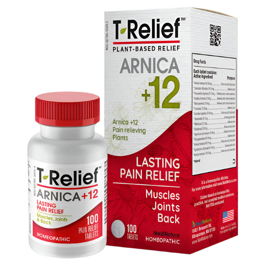 T-Relief Plant Based Arnica +12 Pain Relief Tablets - 100 Ct