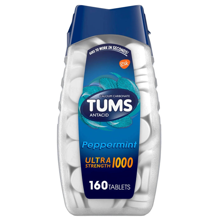 Tums Ultra Strength Mint Antacid Chewable Tablets - 160ct