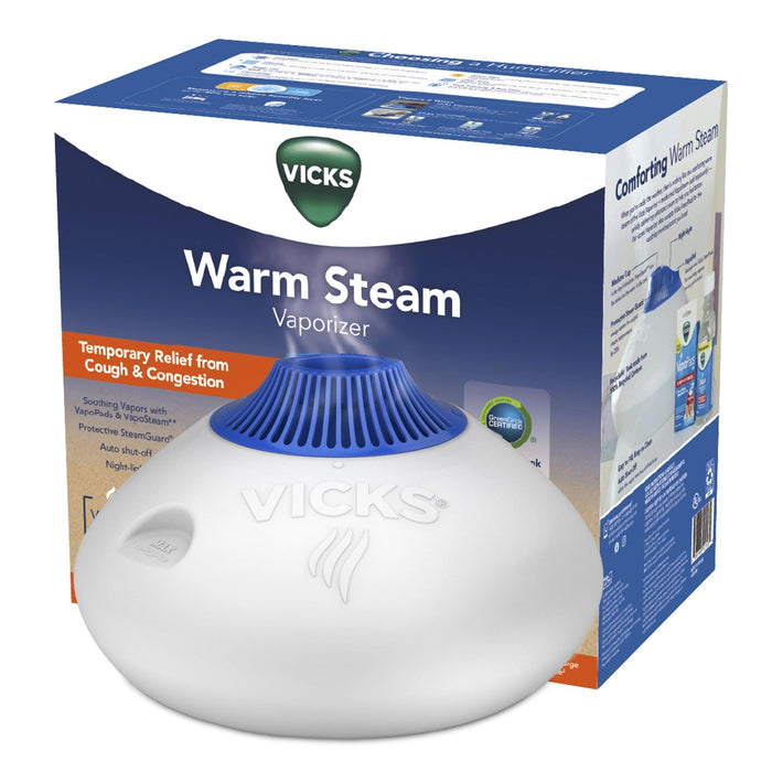 Vicks Warm Steam Vaporizer Humidifier with Night Light - 1.5 Gal - Shop Home Med