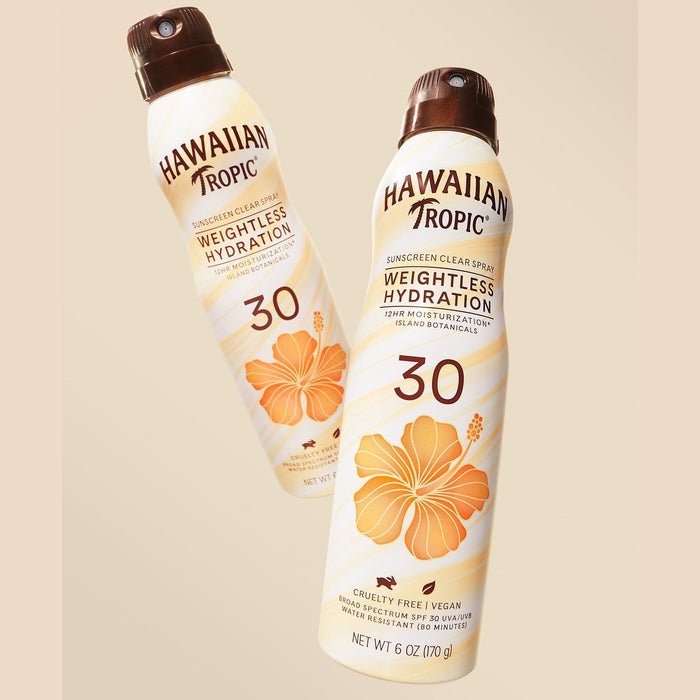 Hawaiian Tropic Weightless Hydration Sunscreen Clear Spray SPF 30