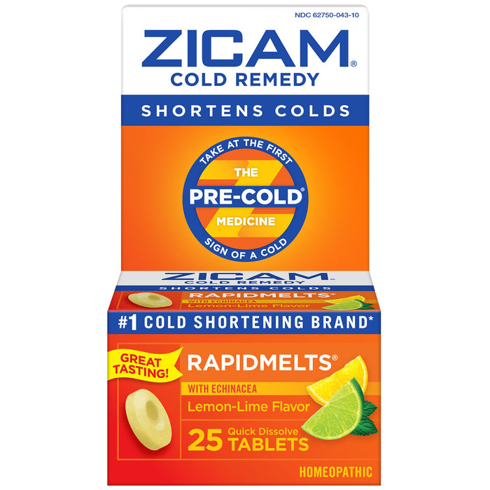 Zicam Homeopathic Cold Remedy Cold Shortening Rapidmelts Tablets