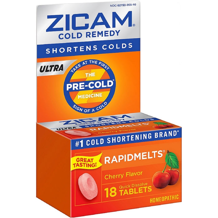 Zicam Homeopathic Cold Remedy Cold Shortening Rapidmelts Tablets