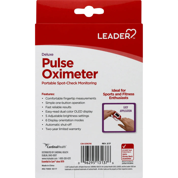 Leader Pulse Oximeter Deluxe Portable