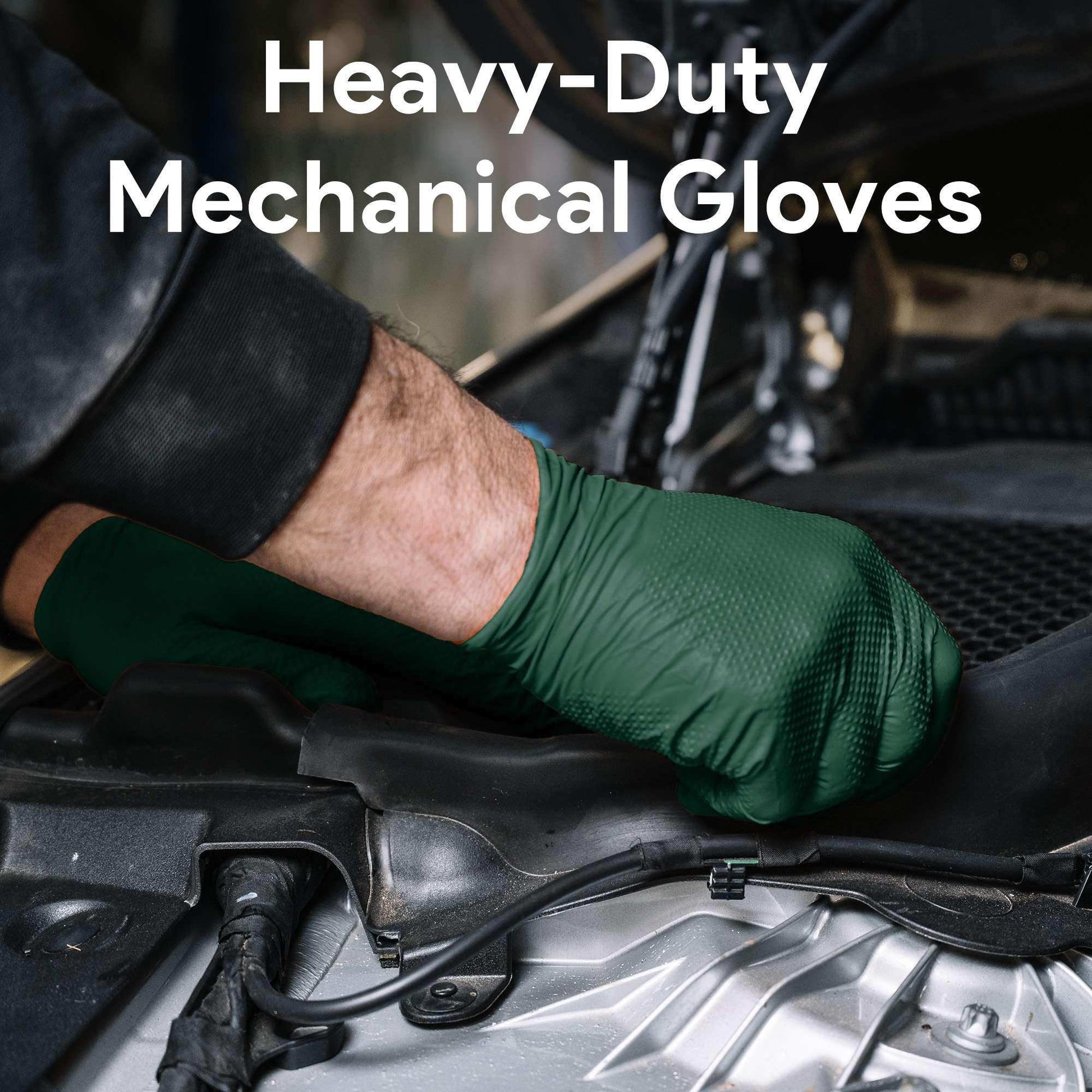 WeCare Diamond Textured 8 Mil Nitrile Gloves Green - Shop Home Med