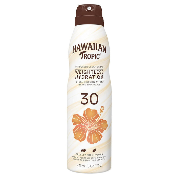 Hawaiian Tropic Weightless Hydration Sunscreen Clear Spray SPF 30