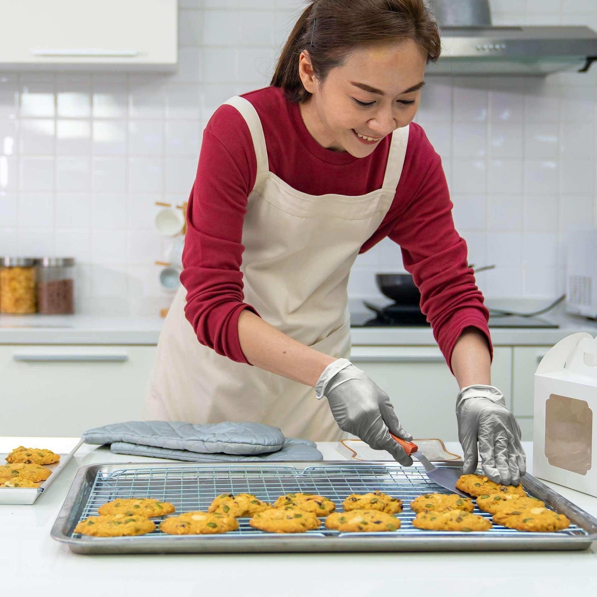 WeCare Pearlescent Chrome Disposable Nitrile Gloves - Shop Home Med