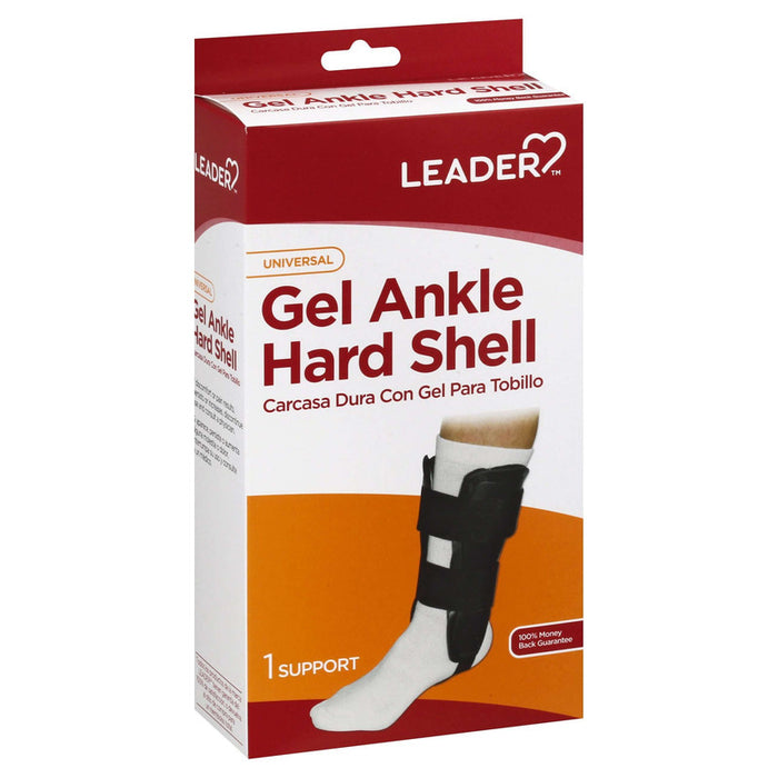 Leader Tm Ankle Brace Hard Shell Gel Universal