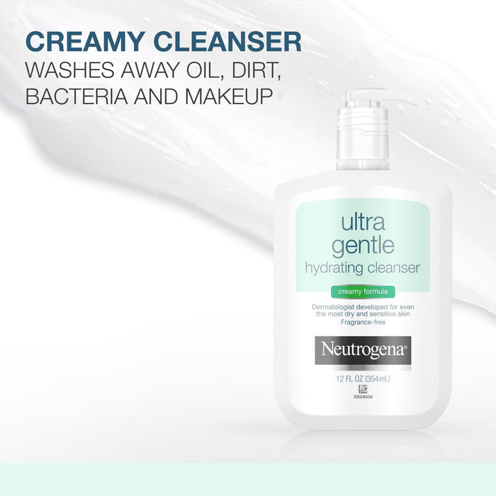 Neutrogena Ultra Gentle Hydrating Creamy Facial Cleanser - 12 Fl Oz