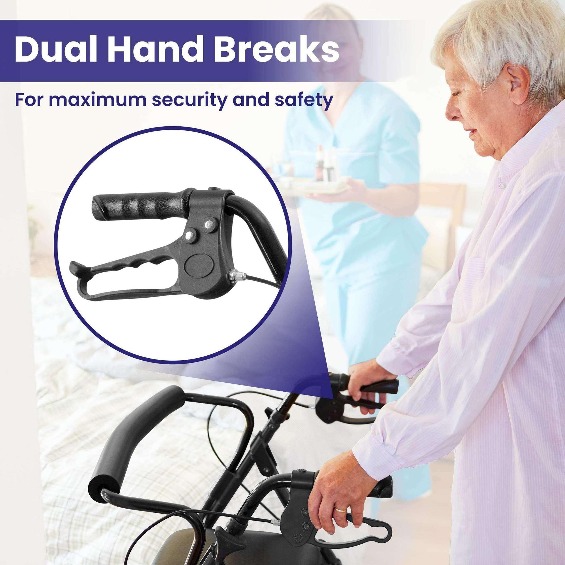 Medacure Steel Rollator Walker with Seat - Shop Home Med