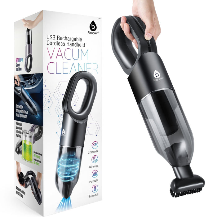 Pursonic USB Rechargeable Cordless Handhelds Vacuum Cleaner