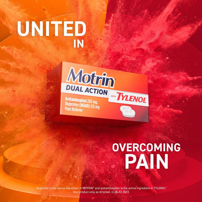 Motrin Acetaminophen Dual Action with Tylenol Pain Reliever - 20 Ct