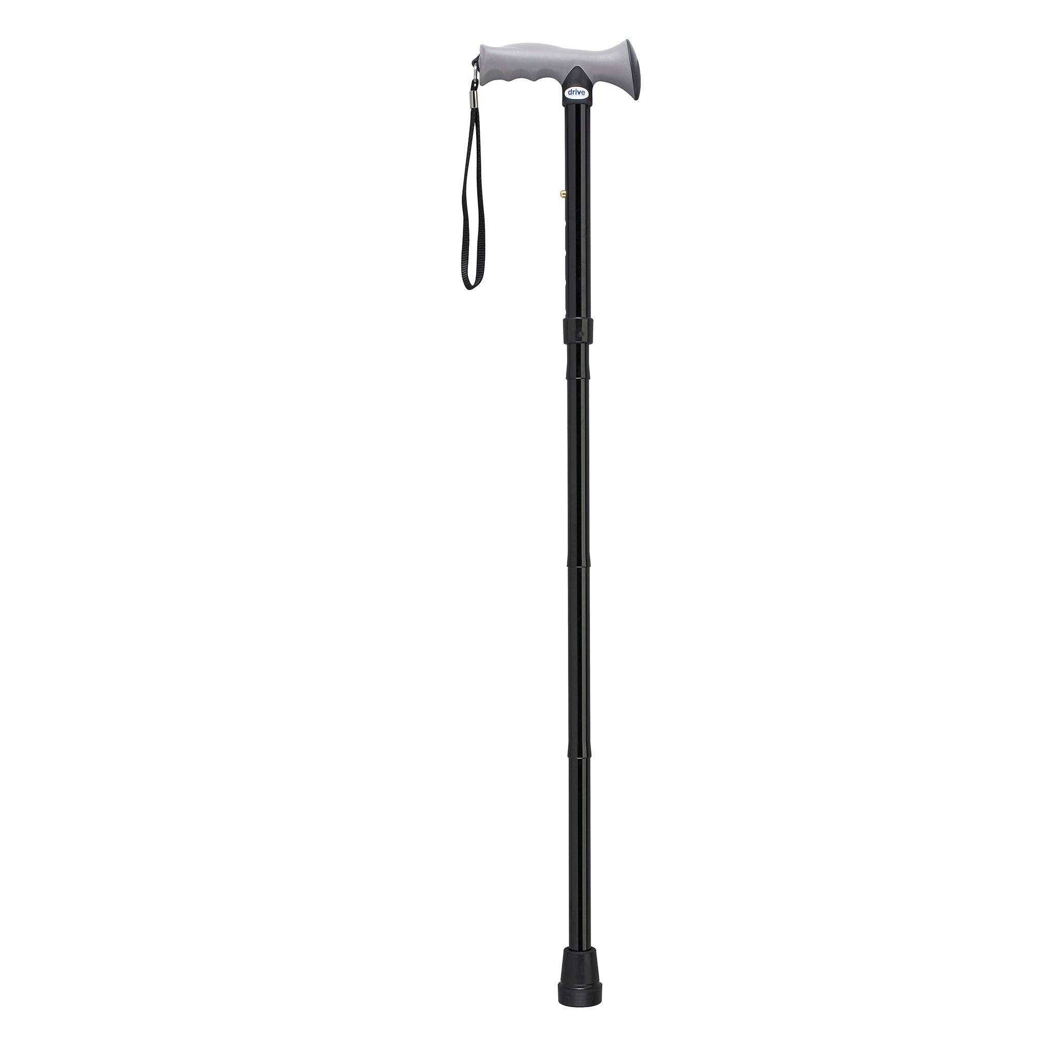 Adjustable Lightweight Folding Cane with Gel Hand Grip - Shop Home Med