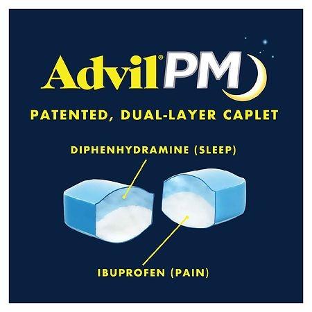 Advil PM Liqui-Gels Pain Reliever/Nighttime Sleep Aid Liquid Filled Capsules Ibuprofen - 80 ct. - Shop Home Med