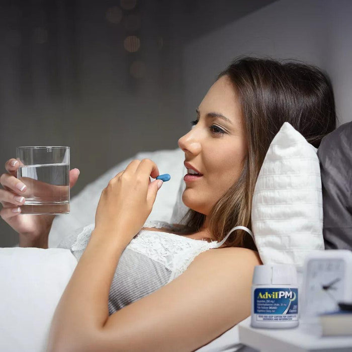 Advil PM Liqui-Gels Pain Reliever/Nighttime Sleep Aid Liquid Filled Capsules Ibuprofen - 80 ct. - Shop Home Med