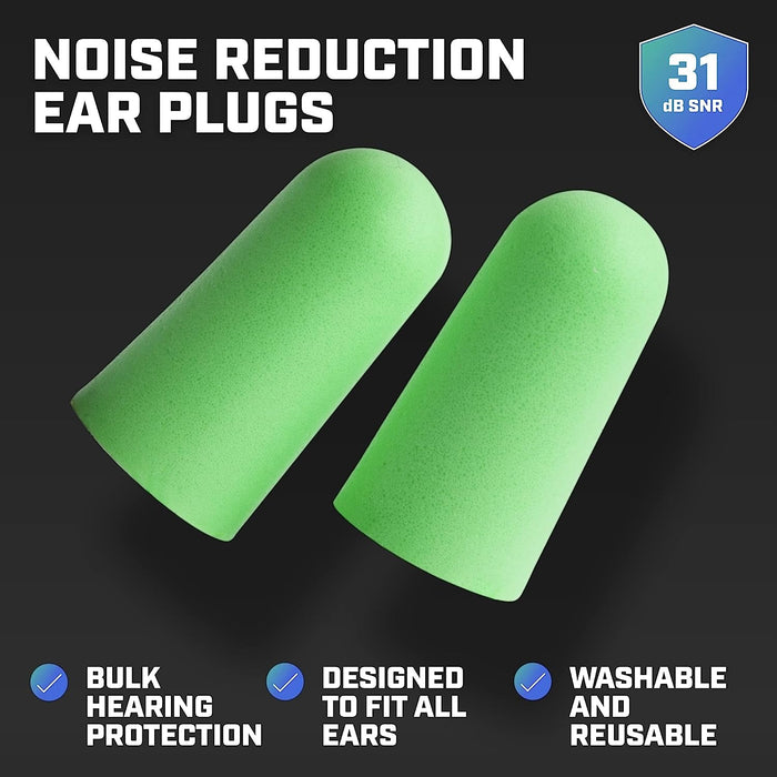 Leader Earplugs Soft Foam - 10 Pairs