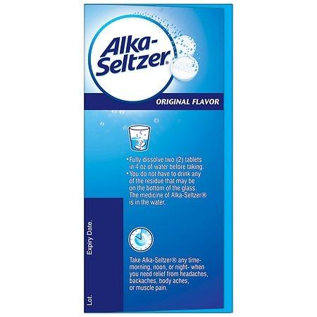 Alka-Seltzer Original with Aspirin - 36 ct. - Shop Home Med
