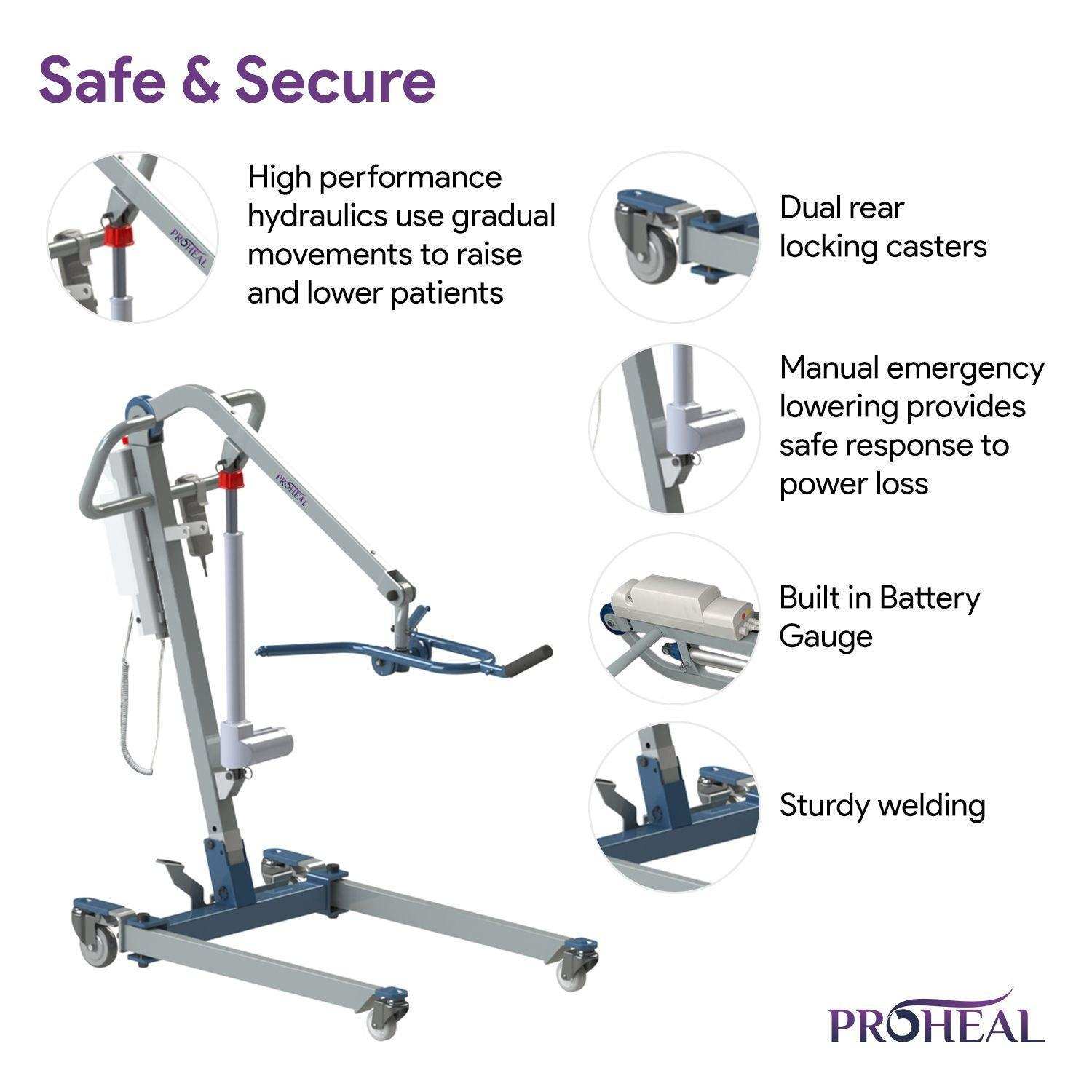 ProHeal All-In-One Portable Patient Lift - Shop Home Med