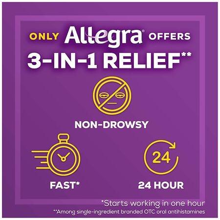 Allegra Adult 24HR Tablet 180 mg, Allergy Relief - Shop Home Med