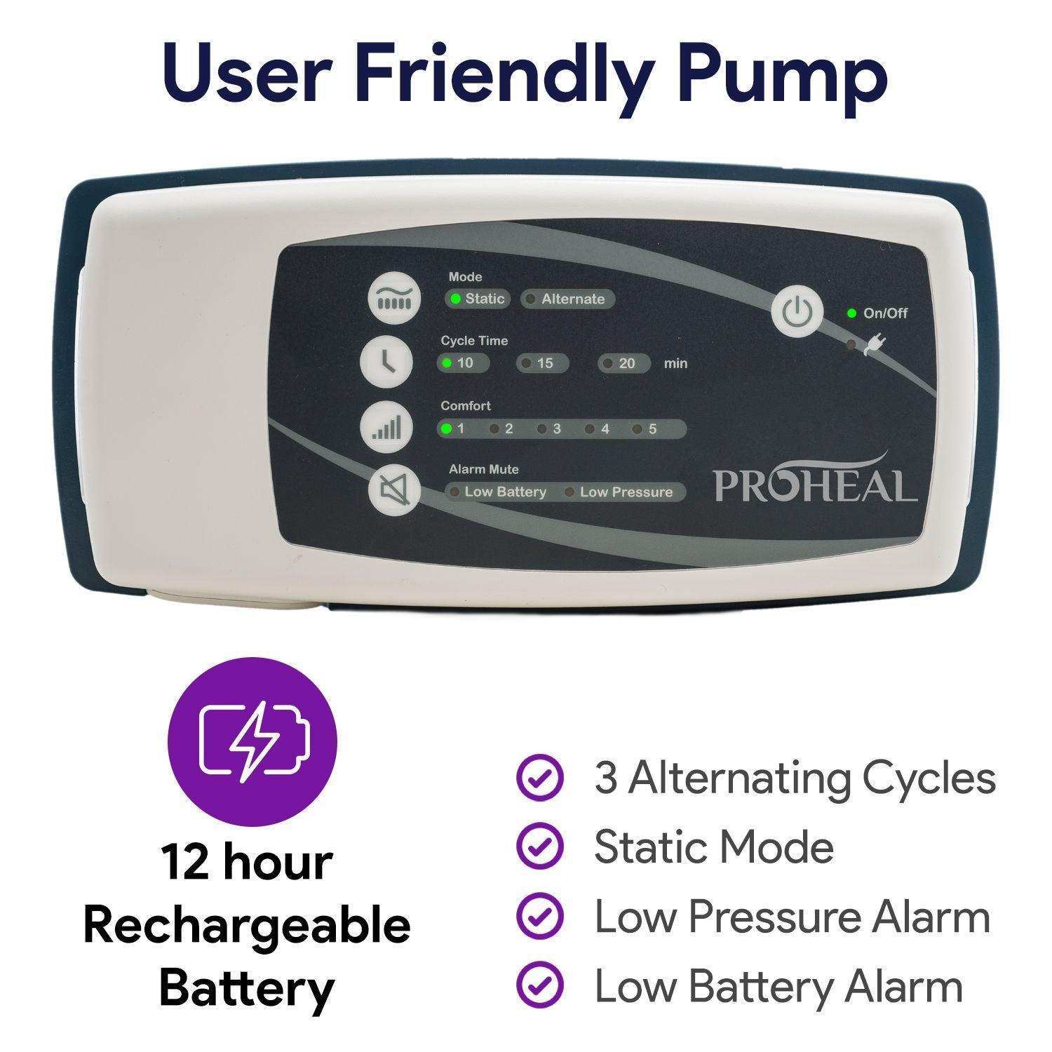 ProHeal Alternating Pressure Wheelchair Air Cushion - Shop Home Med