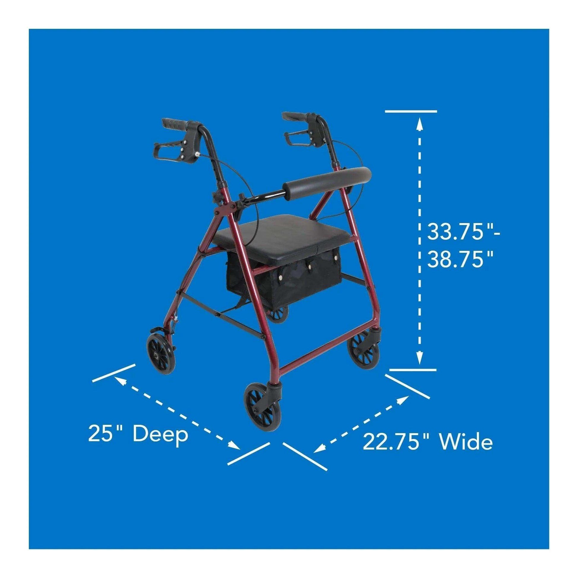 ProHeal Aluminum Rollator - Shop Home Med