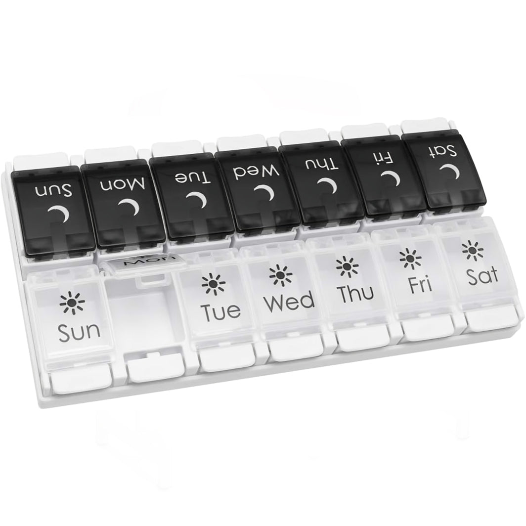 Ezy Dose AM/PM 7-Day Push Button Pill Organizer