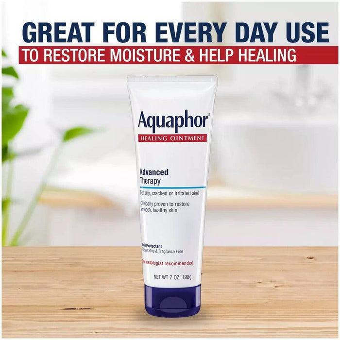 Aquaphor Healing Ointment Skin Protectant and Moisturizer for Dry and Cracked Skin Unscented - 7 Oz - Shop Home Med