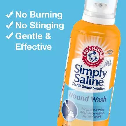 Arm & Hammer Simply Saline Wound Wash 7.4 Ounce - Shop Home Med