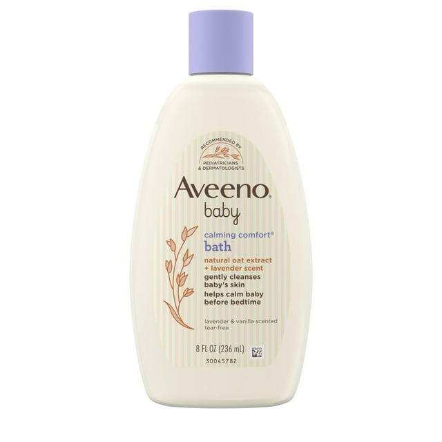 Aveeno Baby Calming Comfort Bath, Body & Hair Wash, Lavender and Vanilla Scent - 8oz - Shop Home Med