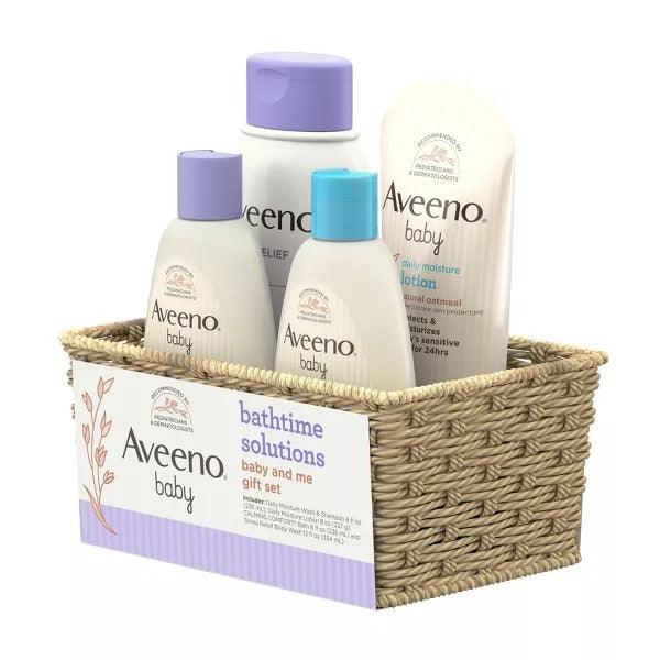 Aveeno Baby Daily Bathtime Solutions Baby & Me Gift Set - 4 items - Shop Home Med