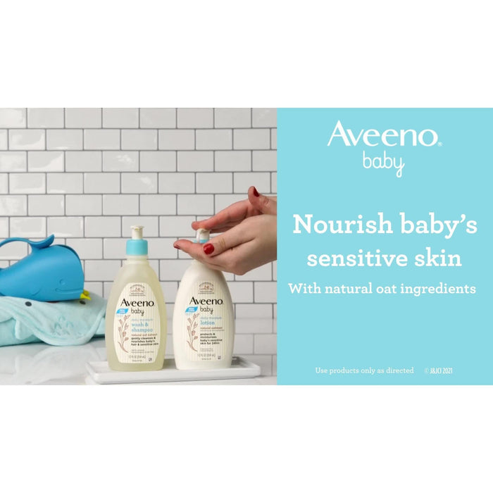 Aveeno Baby Daily Moisture Body Lotion for Delicate Skin with Colloidal Oatmeal - 8oz - Shop Home Med