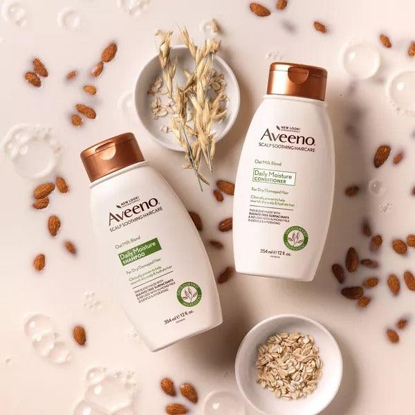 Aveeno Daily Moisture Shampoo Oat Milk Blend for Dry Damaged Hair - 12oz - Shop Home Med