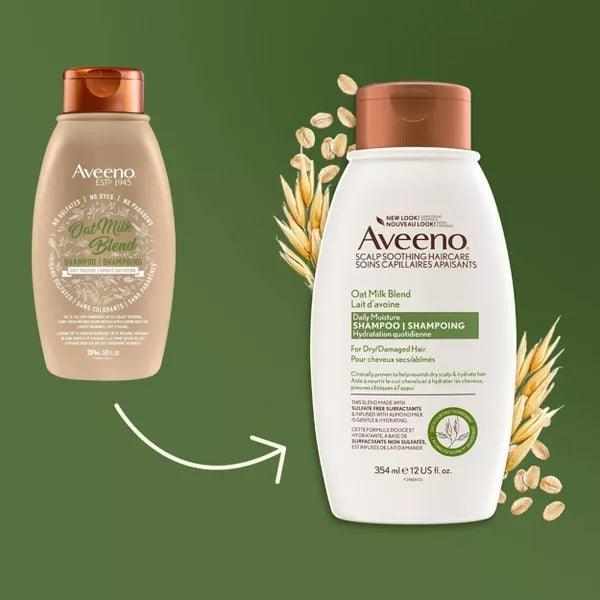 Aveeno Daily Moisture Shampoo Oat Milk Blend for Dry Damaged Hair - 12oz - Shop Home Med