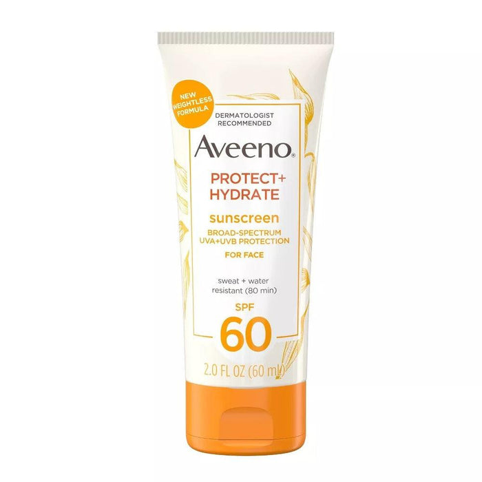 Aveeno Protect + Hydrate Broad Spectrum Face Sunscreen Lotion SPF60 - 3 Oz - Shop Home Med